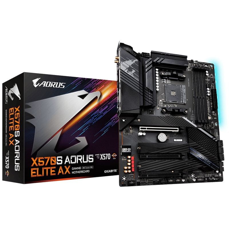 Placa-mãe Gigabyte X570S AORUS ELITE AX AM4 ATX - Item