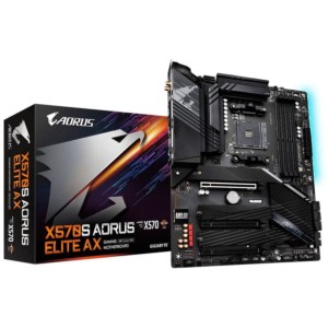 Placa-mãe Gigabyte X570S AORUS ELITE AX AM4 ATX