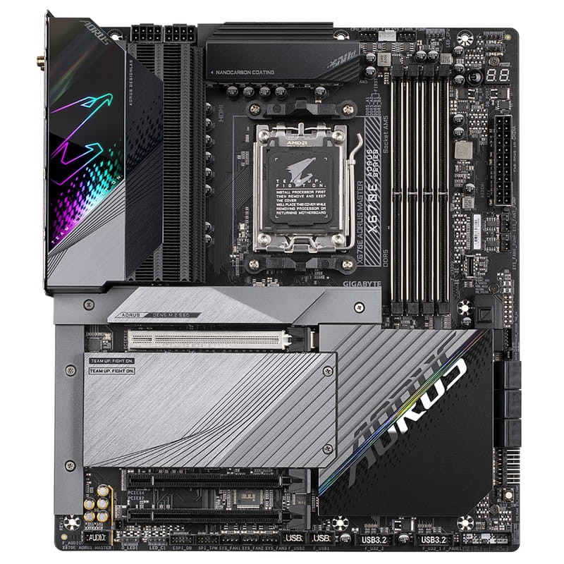 Gigabyte X670E AORUS MASTER AMD X670 AMD Socket AM5 - Carte mère - Ítem1