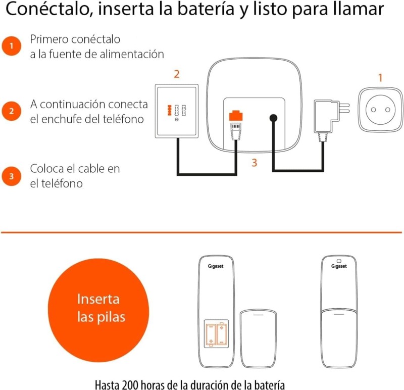 Gigaset A170 DECT/analógico Garnet - Telefone - Item5