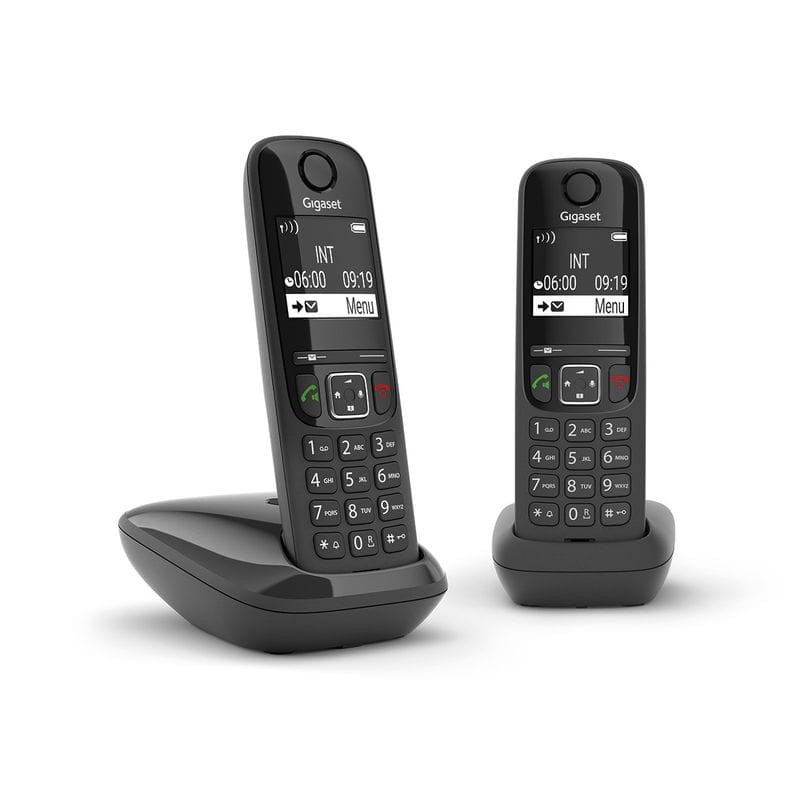 Gigaset AS690 Duo Teléfono DECT/analógico Negro - Teléfono Fijo - Ítem1