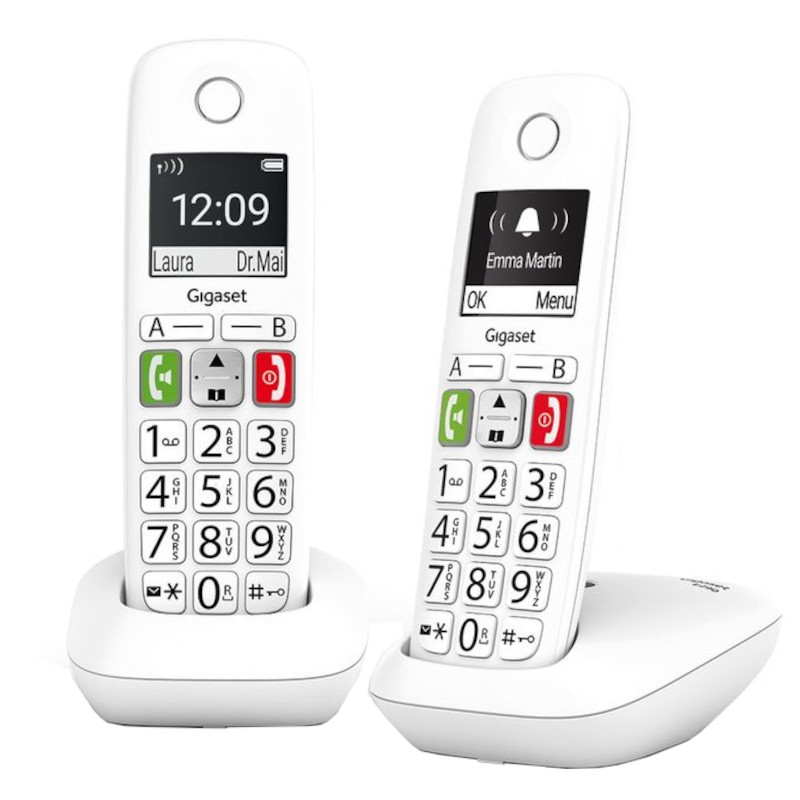 Gigaset E290 Duo Telefone DECT/analógico Branco - Telefone - Item