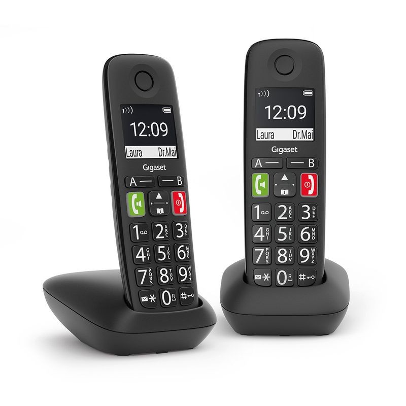 Gigaset E290 Duo Telefone DECT/analógico Preto - Telefone - Item1
