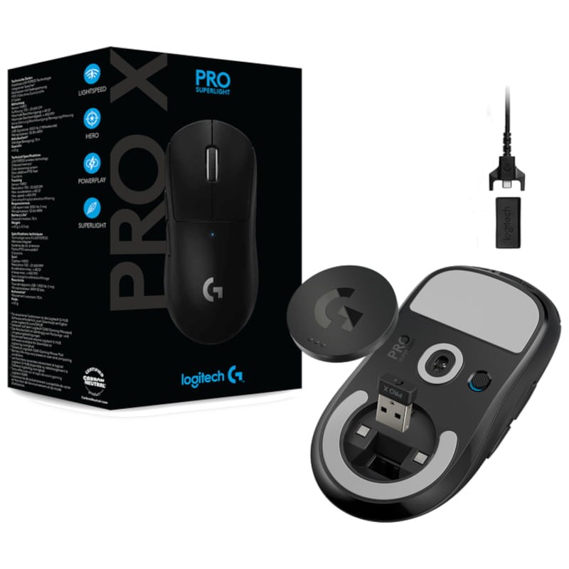 Logitech G Pro X Superlight USB Preto - Rato para jogos - 25600 DPI - Item7