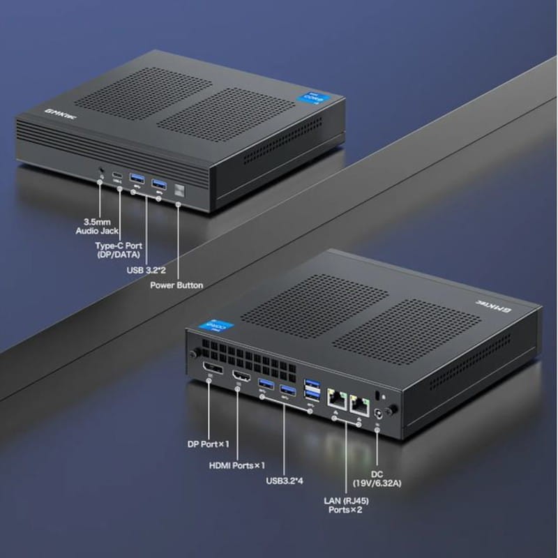 GMKtec NucBox M4 Intel i9-11900H/32GB/1TB SSD/Windows 11 Pro Negro - Mini PC - Ítem7