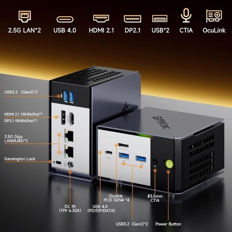 GMKtec NucBox EVO X1 Ryzen AI 9 HX370/64GB LPDDR5 X/1TB SSD Win 11 - Ítem5