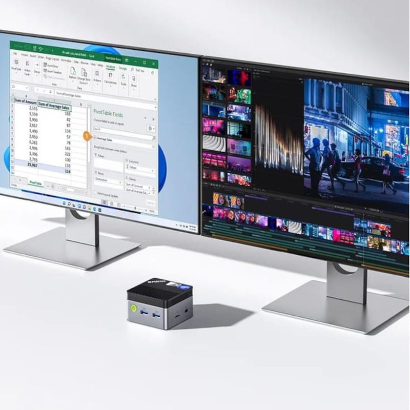 GMKtec Nucbox G5 Intel N97/12GB RAM/Sem SSD Preto - Mini PC pequeno - Item9