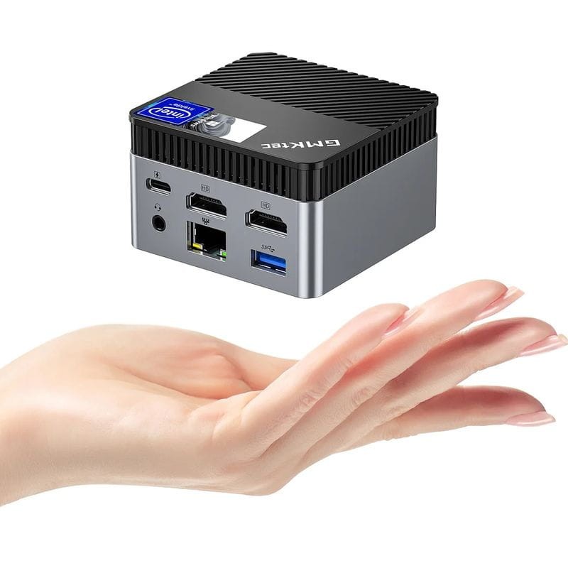 GMKtec Nucbox G5 Intel N97/12GB RAM/Sem SSD Preto - Mini PC pequeno - Item5