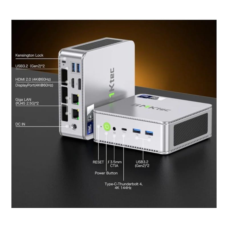 GMKtec NucBox K9 Intel Ultra 5 125H/32GB/1TB/Windows 11 Cinzento - Item1