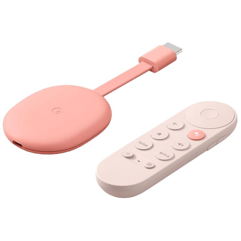 Control Remoto para Chromecast Google Tv HD y 4K + Funda Roja I Oechsle -  Oechsle