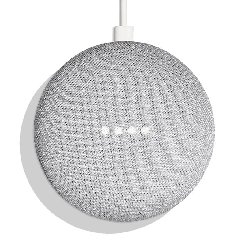 Google Home Mini Hands-Free Voice Commands Assistant Smart Speaker white Chalk 