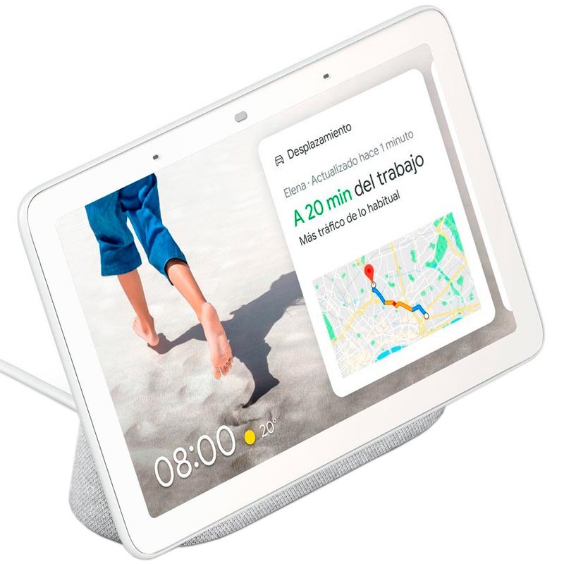 Google Nest Hub Branco Giz - Assistente Smart Home - Item