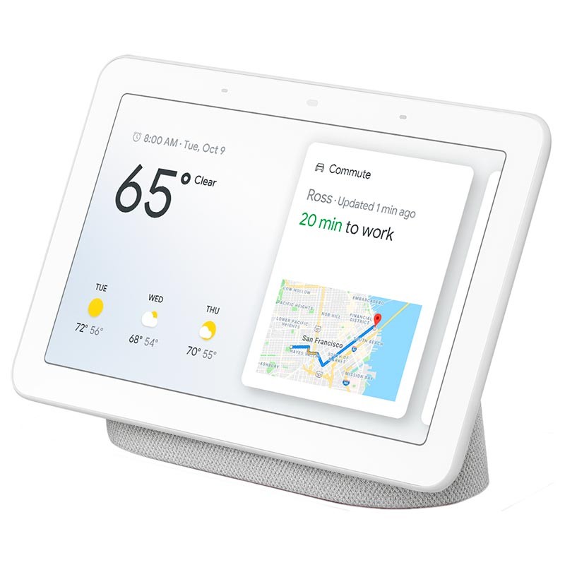 Google Nest Hub Branco Giz - Assistente Smart Home - Item1