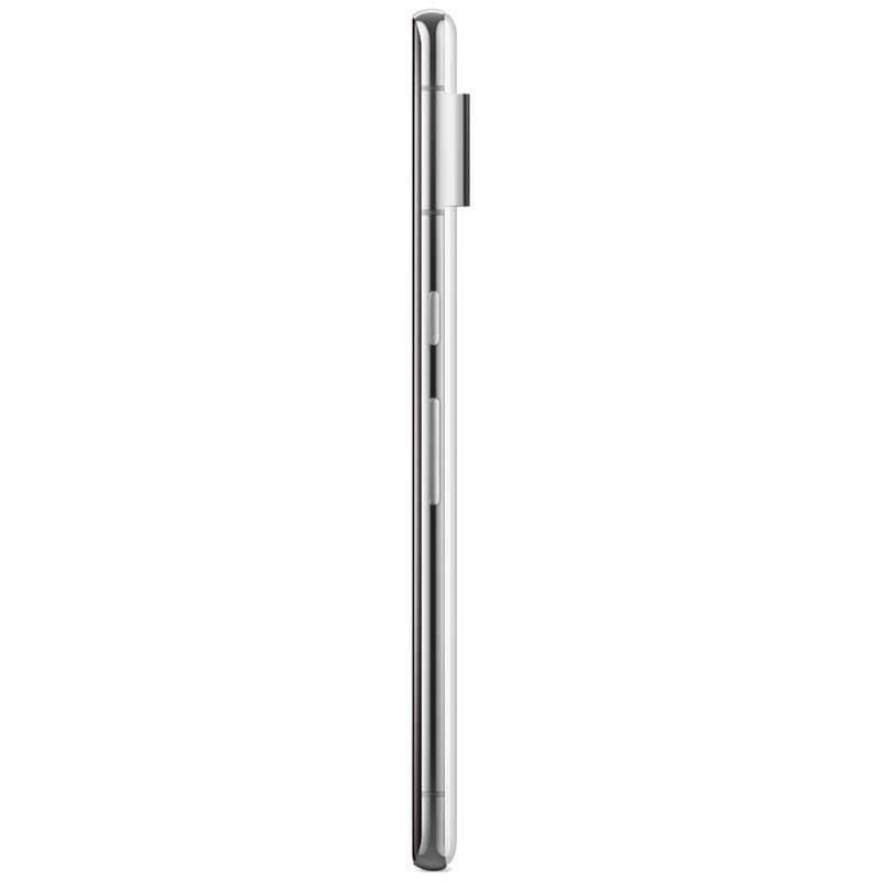 Vue latérale du téléphone portable Google Pixel 7 Pro 5G 12 Go/128 Go Blanc