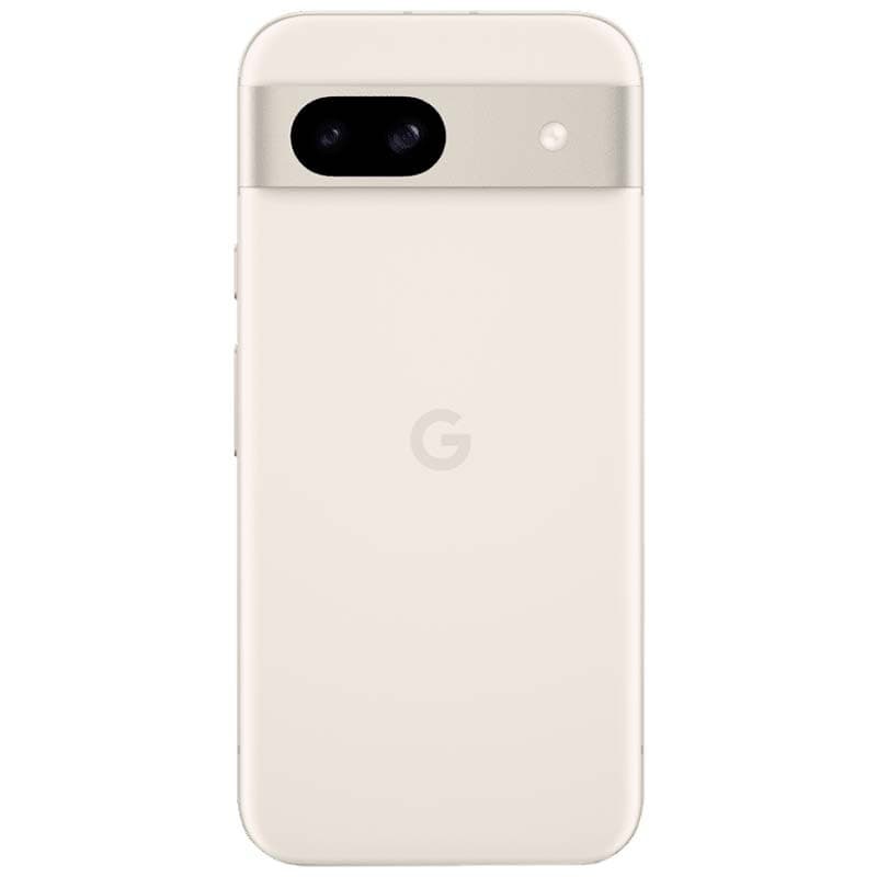 Google Pixel 8a 5G 8 Go/128 Go Porcelaine Téléphone portable renouvelé - Excellent état Vue arrière