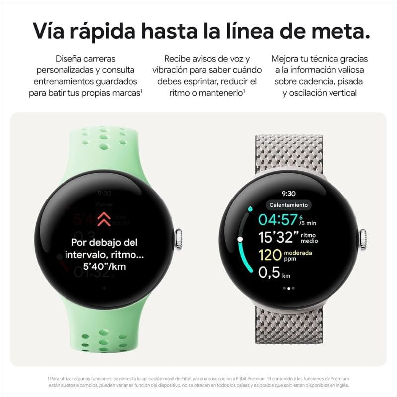 Google Pixel Watch 3 45mm 4G LTE Plata con Correa Porcelana - Ítem5