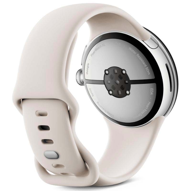 Google Pixel Watch 3 Argent Design de 45mm 4G LTE Bluetooth et Wi Fi Bracelet Porcelaine