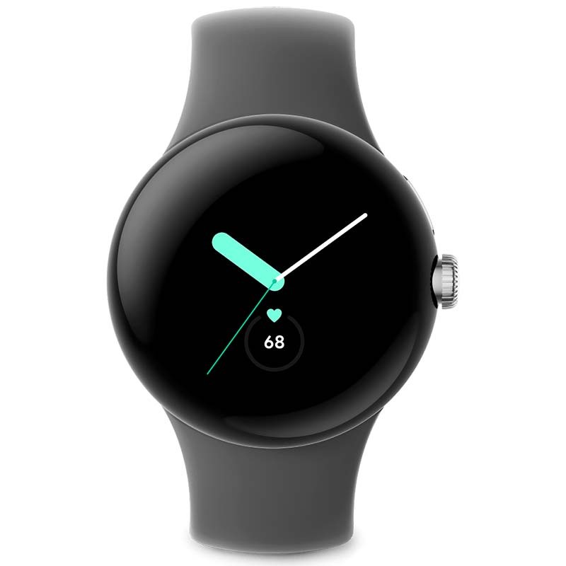 Google Pixel Watch Wi-Fi Prateado com Bracelete Carvão - Item