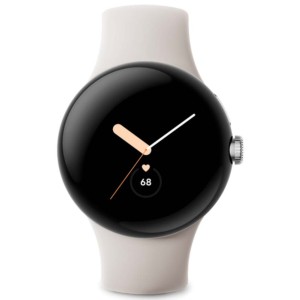 Google Pixel Watch Wi-Fi Argent avec Bracelet Craie