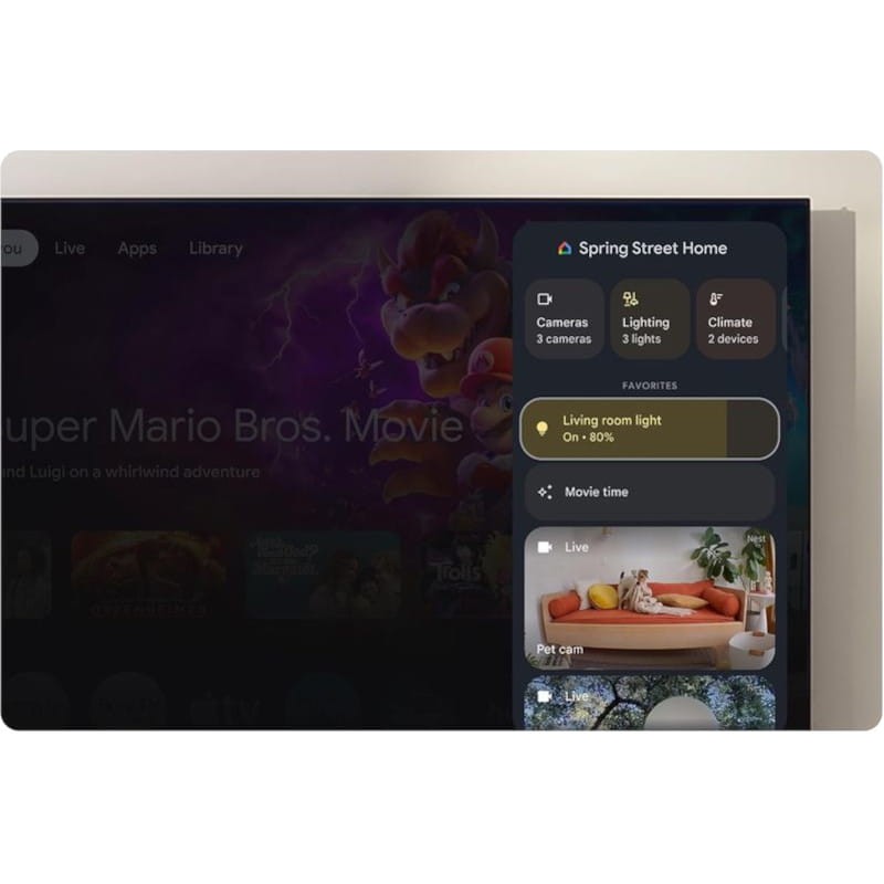 Google TV Streamer 4K con IA y mando por voz Porcelana - Android TV - Ítem1