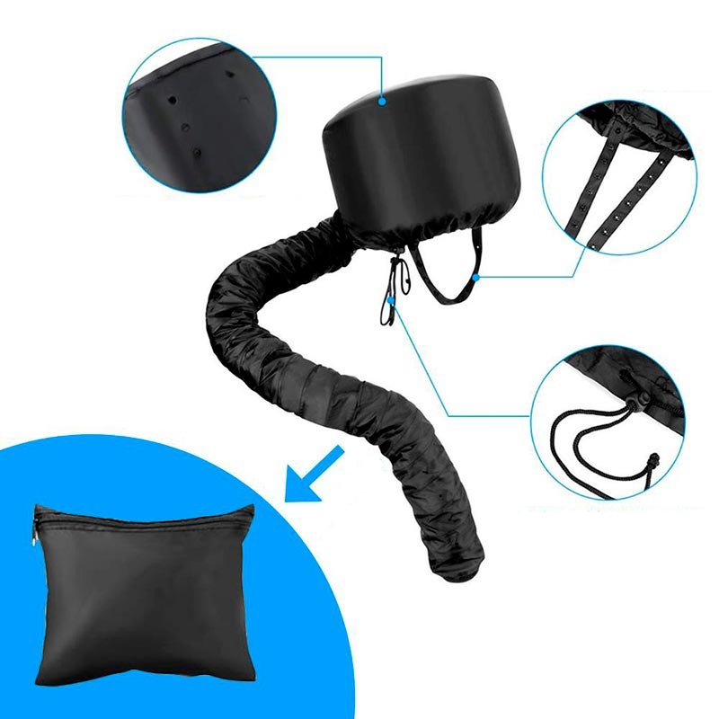 Gorro Térmico para Secador de Pelo Negro - Ítem3
