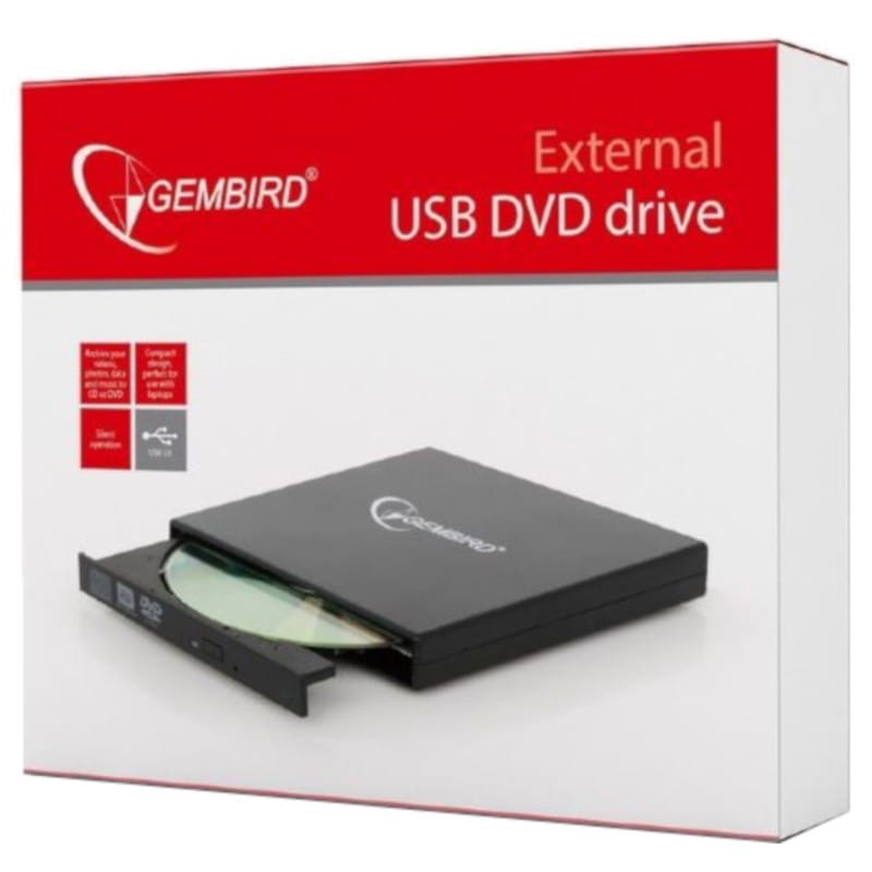 Grabadora externa DVD Gembird USB - Ítem5