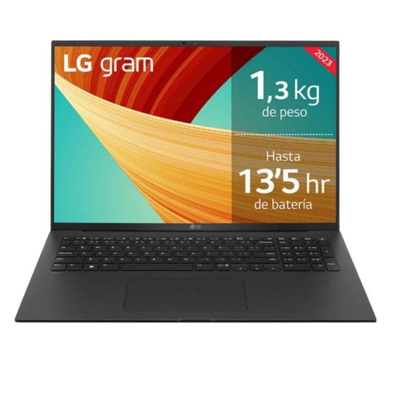 LG Gram 17Z90R i7-1360P/16GB/512GB/Wi-Fi 6/Win11 Home Negro - 17Z90R-G.AA75B - Portátil 17 - Ítem