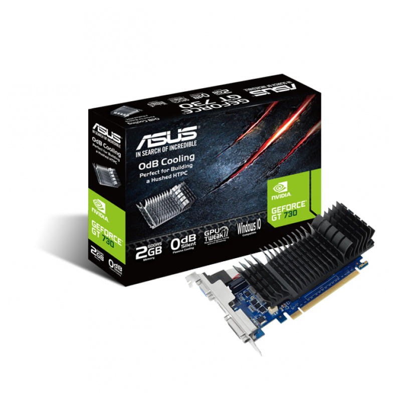 ASUS GT730-SL-2GD5-BRK NVIDIA GeForce GT 730 2 Go GDDR5 Noir, Bleu - Carte graphique - Ítem