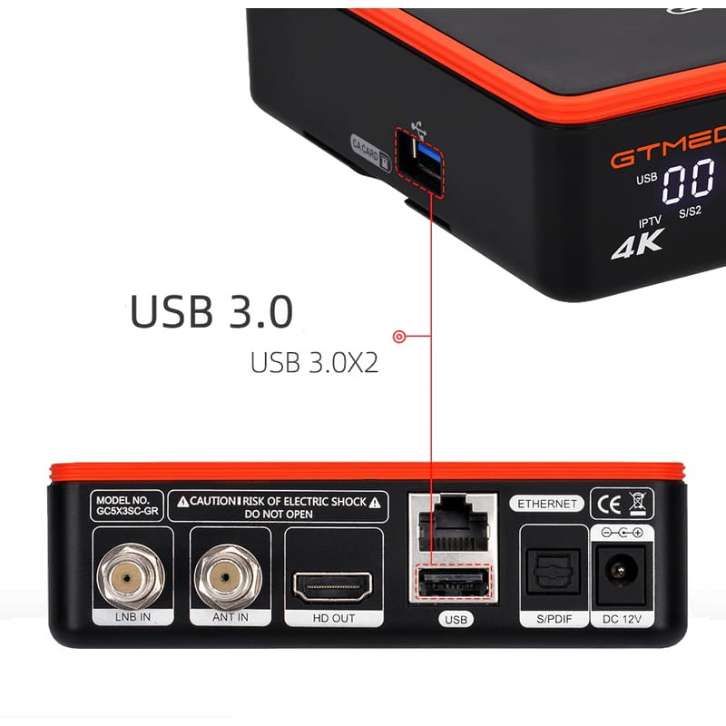 GTMedia Combo 4K Android 9.0 - Receptor de satélite - Item3