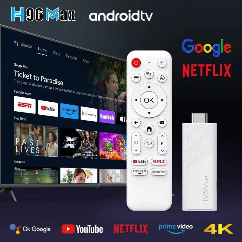 H96 MAX H313 Mini 2Go/8Go Android 14 - Android TV Stick - Ítem1
