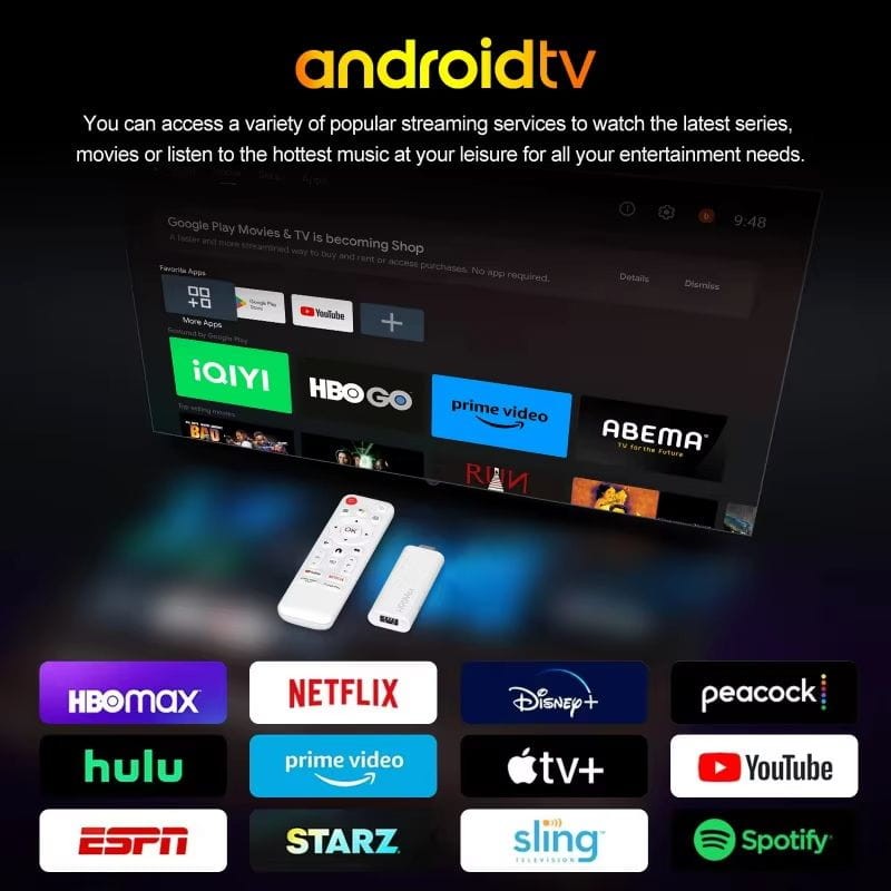 H96 MAX H313 Mini 2Go/8Go Android 14 - Android TV Stick - Ítem5