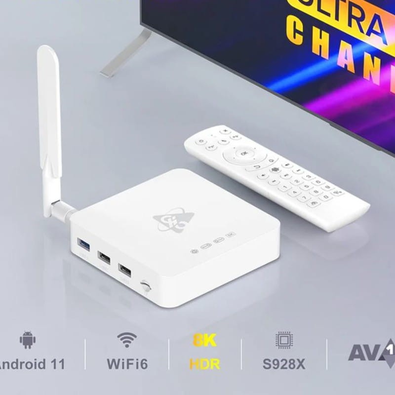 H96 Max M12 S928X 4 Go/64 Go WiFi 6 Blanc - Android TV - Ítem6
