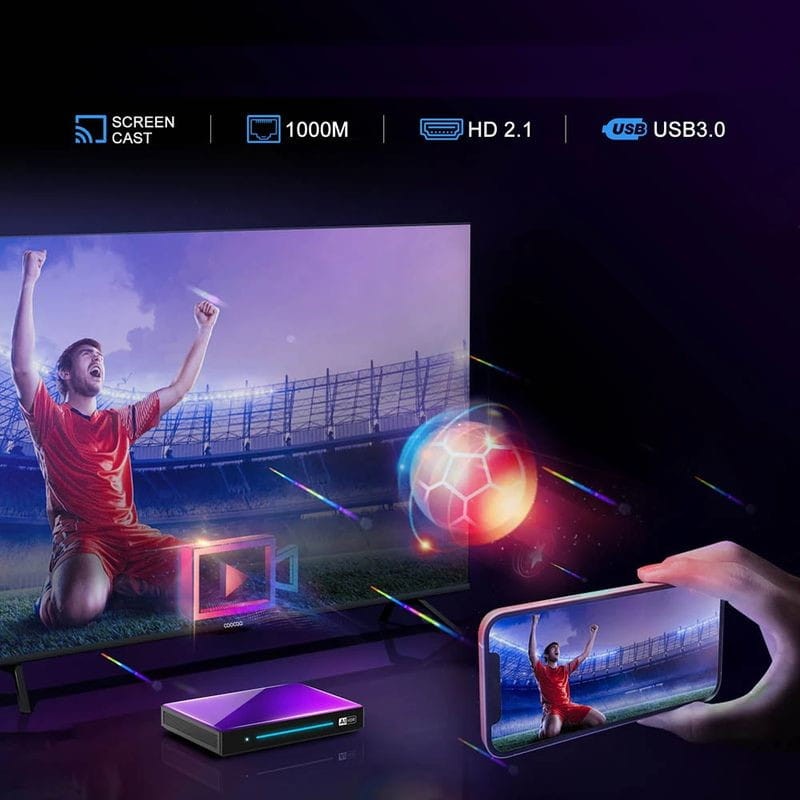 H96 Max M9 RK3576 4Go/32Go Wifi 6 Android 14 Noir - Android TV - Ítem8