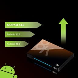 SO de H96 MAX M9S 8K RK3576 4 Go/32 Go Wifi 6 Android 14 Noir - Android TV