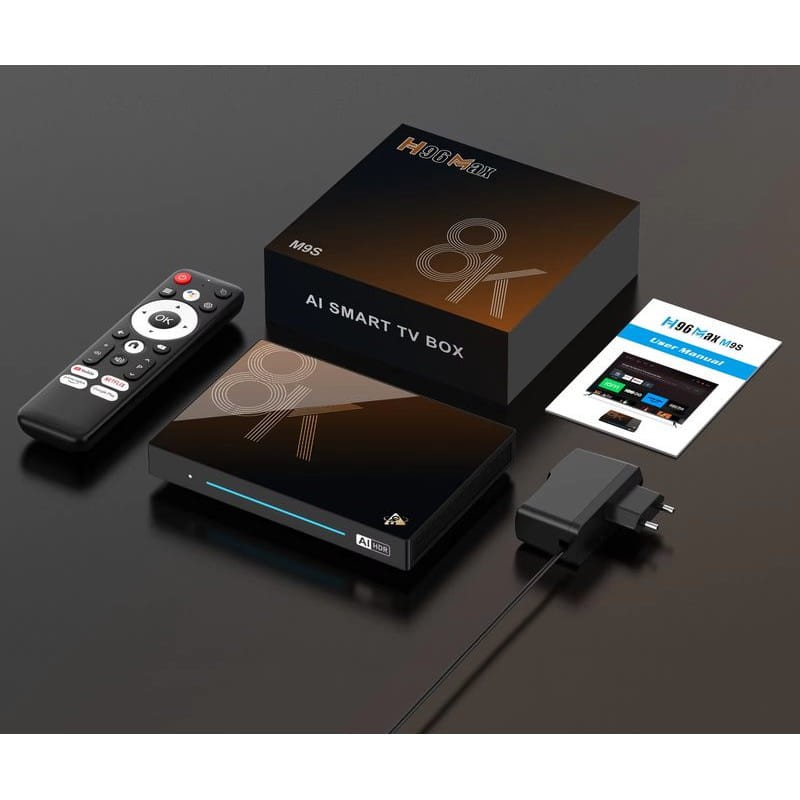 H96 MAX M9S 8K RK3576 4GB/32GB Wifi 6 Android 14 Negro - Android TV - Ítem12