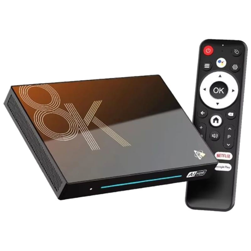 H96 MAX M9S 8K RK3576 4GB/32GB Wifi 6 Android 14 Negro - Android TV - Ítem