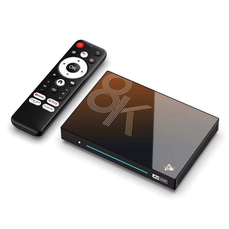 Puissant de H96 MAX M9S 8K RK3576 4 Go/32 Go Wifi 6 Android 14 Noir - Android TV