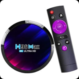 H96 MAX RK3528 4GB/64GB Android 13 Preto – Android TV