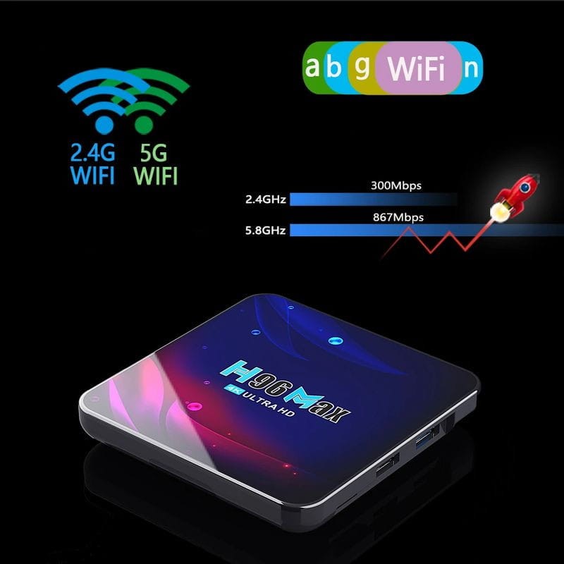 H96 Max V11 RK3188 4 GB/32GB Wifi Dual Android 11 - Android TV - Item2