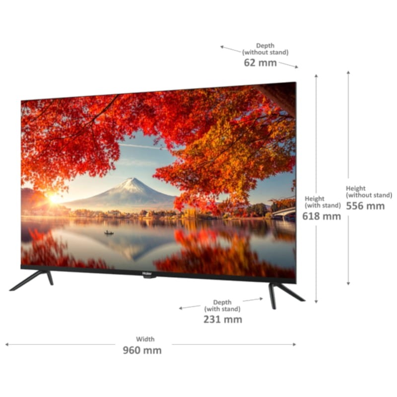 Haier H43K800UX 43 4K Ultra HD Smart TV Wifi Negro - Televisor - Ítem5