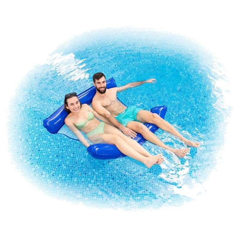 Hamaca de Agua Flotante Doble para Piscina Twolok InnovaGoods Azul - Ítem2