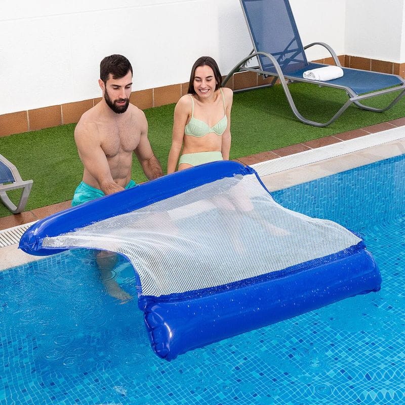 Hamaca de Agua Flotante Doble para Piscina Twolok InnovaGoods Azul - Ítem6