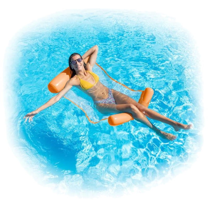 Hamac individuel flottant à eau pour piscine Pulok InnovaGoods Orange - Ítem2