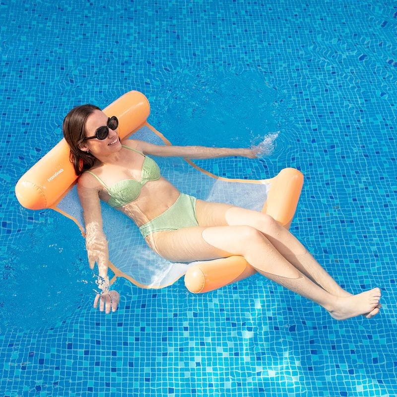 Hamac individuel flottant à eau pour piscine Pulok InnovaGoods Orange - Ítem3