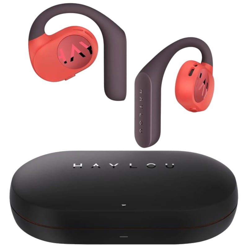 Haylou PurFree OW01 Negro/Rojo - Auriculares de Conducción Ósea y Bluetooth - Ítem1