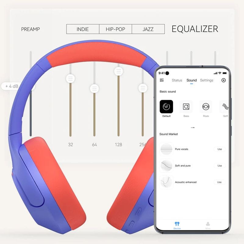 Haylou S35 ANC Violeta/Naranja - Auriculares Bluetooth - Ítem2