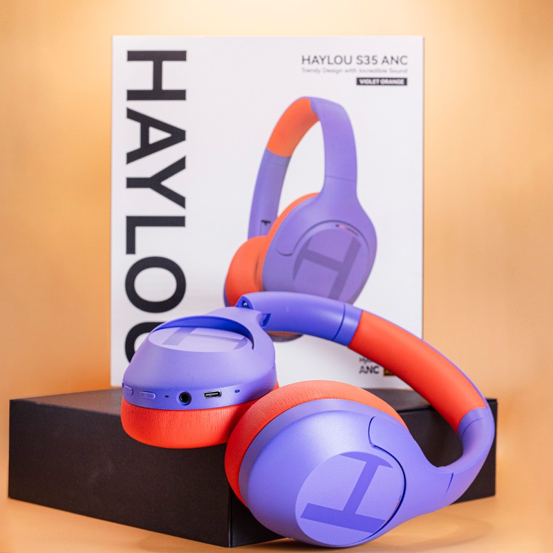 Haylou S35 ANC Violeta/Laranja - Auscultadores Bluetooth - Item13