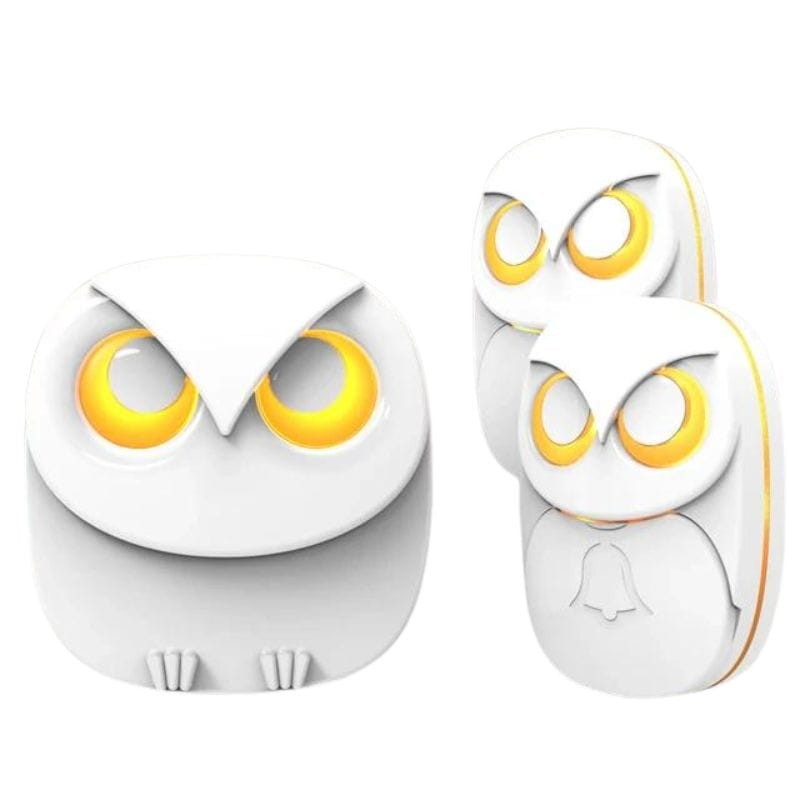 Campainha sem fio HB-808 Owls Branco 2 Transmissores - Item