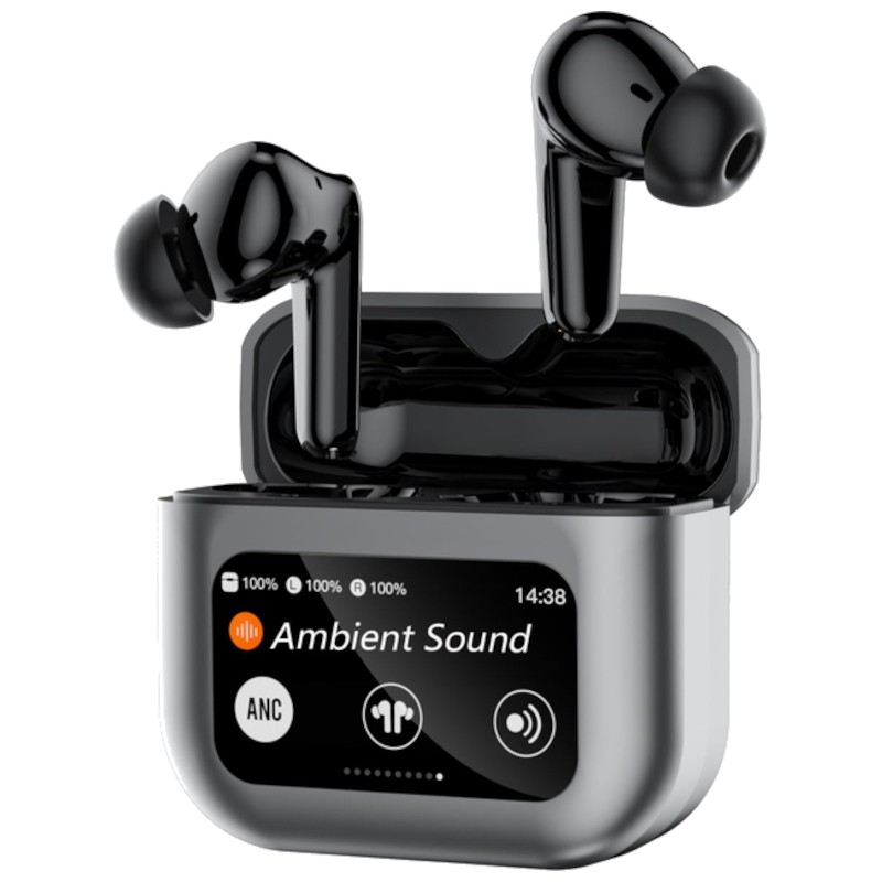 HBQ YYK-Q30 ANC LCD Cinzento - Auriculares Bluetooth - Item3