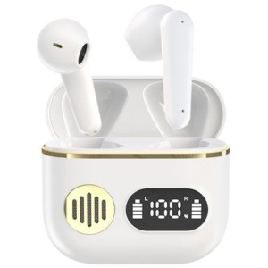 HBQ YYK-750 Bluetooth 5.2 - Fones de ouvido intra-auriculares branco